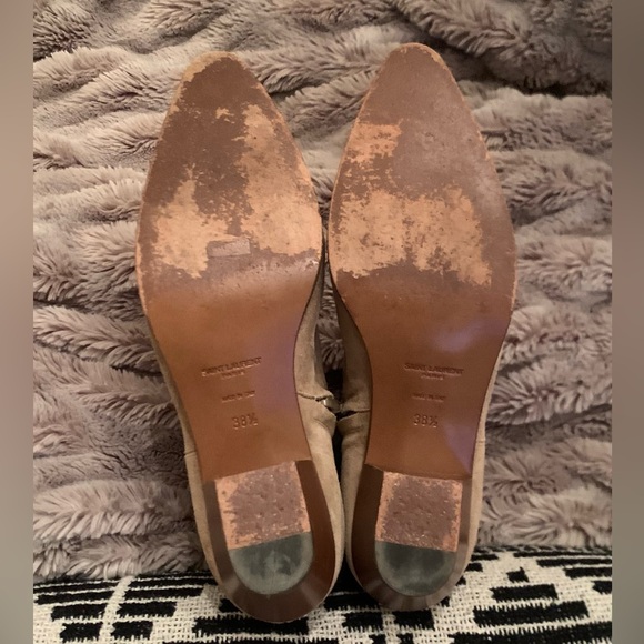 SAINT LAURANT SUEDE BOOTIES - Picture 6 of 6